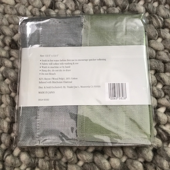 Trader Joes Bath Japanese Binchotan Charcoal Infused Cloth Poshmark